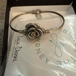 Luca + Danni Antique Silver Rose Bracelet